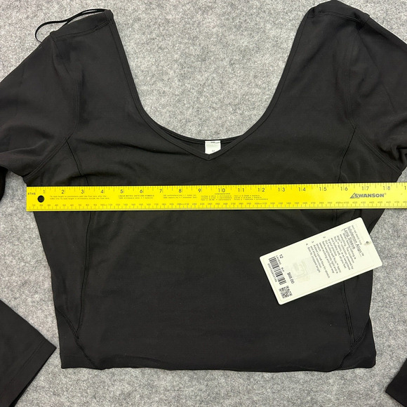 Lululemon Align Long Sleeve BLK Black Womens Size 12 New - Picture 6 of 8